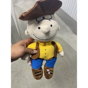 Peanuts Charlie Brown Cowboy Plush 11" Cedar Fair Exclusive Stuffed Animal